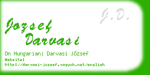 jozsef darvasi business card